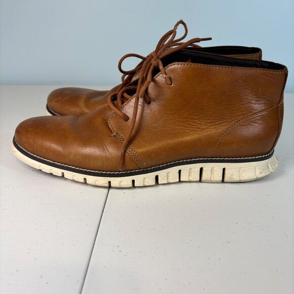 Cole Haan Other - Cole Haan ZERØGRAND Chukka Boots Men’s 10M British Tan Leather Comfort Shoes